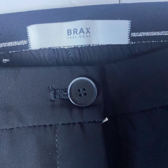 BRAX FEEL GOOD WOMEN PANTS IN BLACK SZ 29/32 MADE IN ROMANIA. - Picture 3 of 8